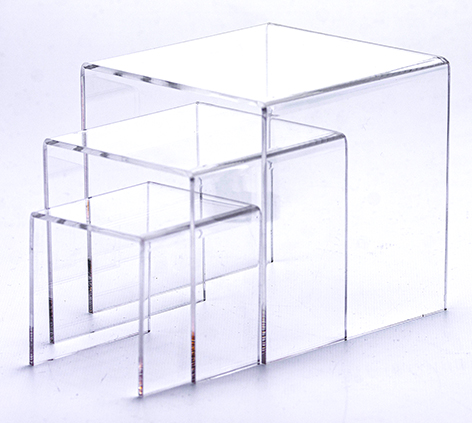 Fixed Position Plate Stand Slot Transparent Plastic Display Items 15-28cm 